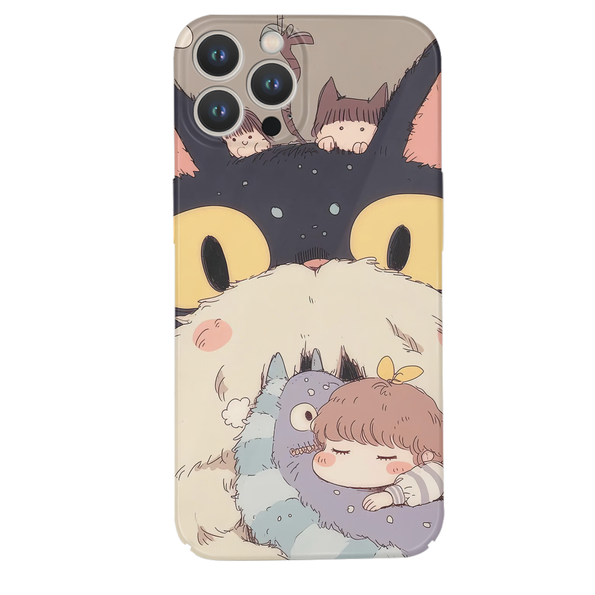 （画像用） となりのトトロ 草壁メイ 草壁サツキ My Neighbor Totoro Satsuki Kusakabe Mei Kusakabe 【iPhone 14シリーズ対応】ハードケース